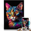 Hexa Cat 1,000-Piece Puzzle for Teens, 52 × 38 cm view 1