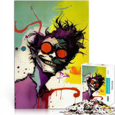 1,000-Piece Puzzle for Teens, Challenging Game, Evil Grin, Gift, 38 x 26 cm