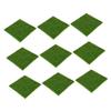 VALICLUD 9-Piece Artificial Grass Mats for Model Making and Mini Landscapes view 1
