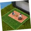 VALICLUD 9-Piece Artificial Grass Mats for Model Making and Mini Landscapes view 4