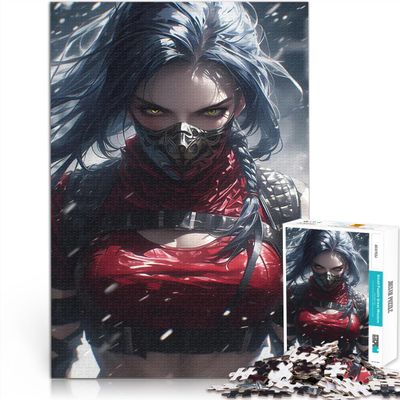 1000-Piece Teen Puzzle – Sexy Anime Gaming Warrior, 52 × 38 cm