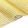 Fdit 24 Rows Diamond Mesh Ribbon, Gold view 3