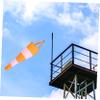 Toyvian Decorative Outdoor Windsock, Nylon, Orange and White, Lightweight and Durable, with Reflective Strips view 2