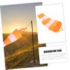 Toyvian Decorative Outdoor Windsock, Nylon, Orange and White, Lightweight and Durable, with Reflective Strips view 4