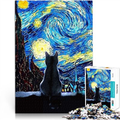 2000-Piece Black Cat Puzzle, 70 x 100 cm