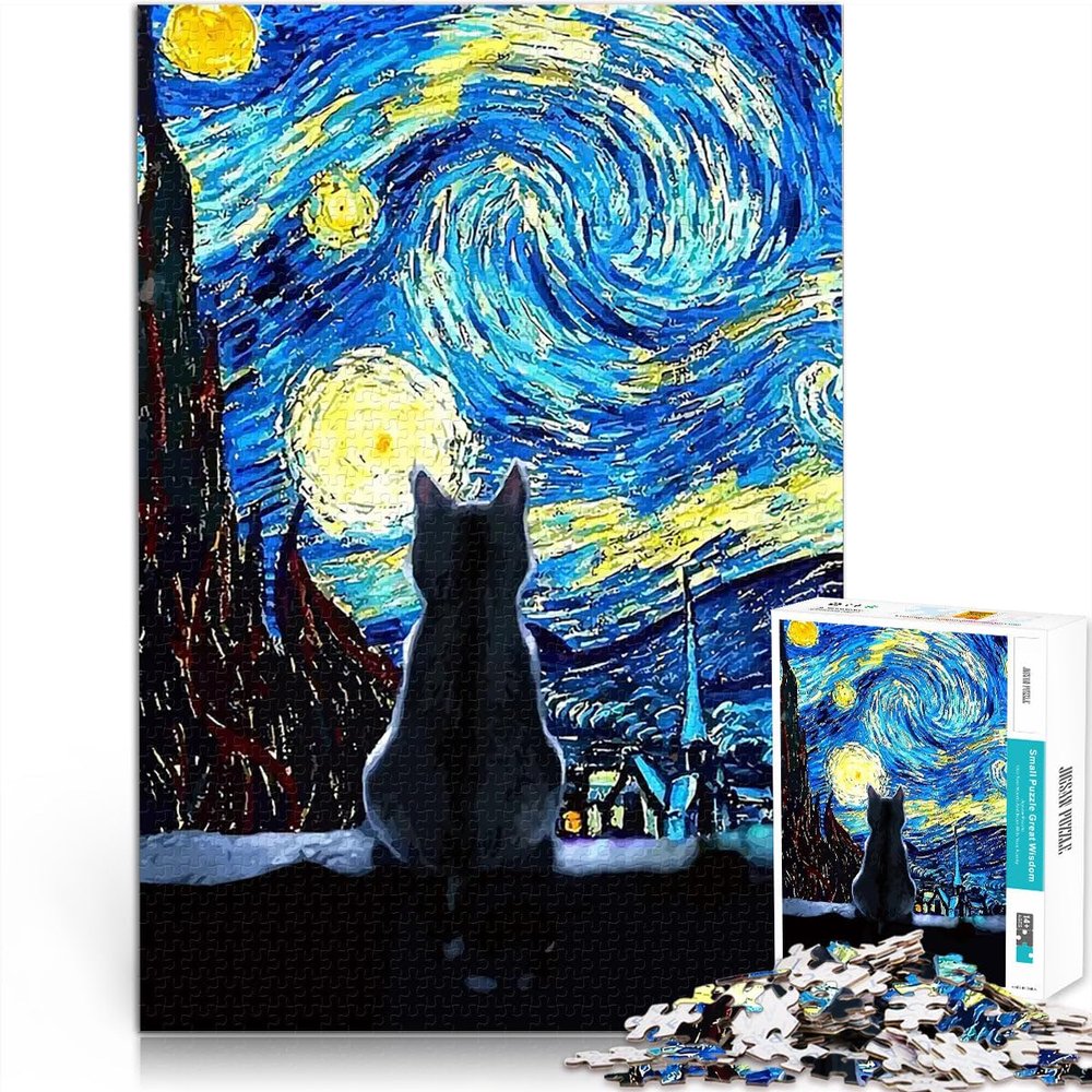 2000-Piece Black Cat Puzzle, 70 x 100 cm