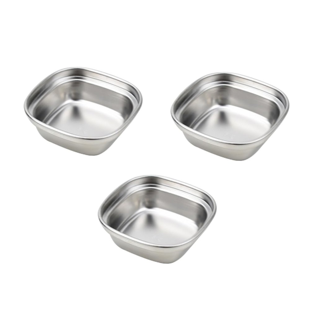 SOIMISS 3-Piece Stainless Steel Sauce Bowls