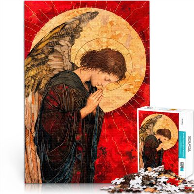 2000-Piece Puzzle for Teens, Archangel in Prayer, 70 x 100 cm