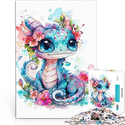 2,000-Piece Puzzle for Adults, Colorful Baby Dragon, 70 x 100 cm