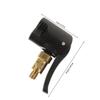 ULTECHNOVO Clip-On Brass Inflator Adapter, Black, for Tires view 2