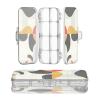 sanluoli Abstract Geometric Transparent Double-Layer Pencil Case with Snap Lid view 1