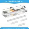 sanluoli Abstract Geometric Transparent Double-Layer Pencil Case with Snap Lid view 3