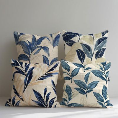 Beige Outdoor Pillow Covers 45 x 45 cm, Set of 4