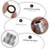STOBOK 4-Piece Copper Faucet Adapters, Silver view 2