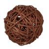 1 x Large Round Rattan Ball, 10 cm, Coffee Brown view 1