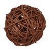 1 x Large Round Rattan Ball, 10 cm, Coffee Brown view 2