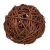 1 x Large Round Rattan Ball, 10 cm, Coffee Brown view 4