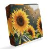 HETVBNS Waterproof Sofa Cushion Cover for Pets, Bees and Sunflowers, Washable, UV- and Weather-Resistant, 162 x 163 x 25 cm view 1