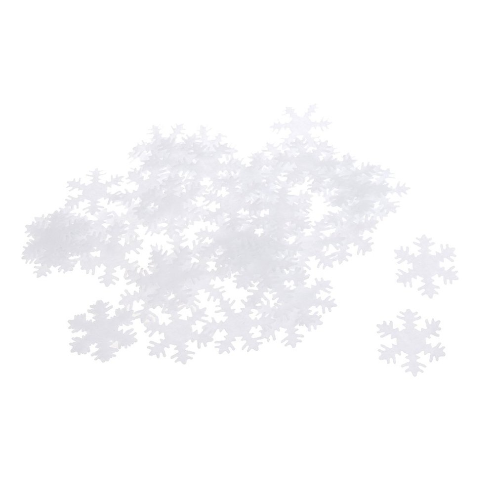 50 Pcs Felt Snowflake Patches for DIY Xmas Decor