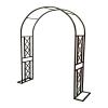 Metal Rose Arch Trellis for Climbing Plants, Black, 300 x 230 x 40 cm view 1
