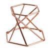 Hexagonal Metal Display Stand for Crystals - Rose Gold view 1