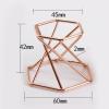 Hexagonal Metal Display Stand for Crystals - Rose Gold view 4