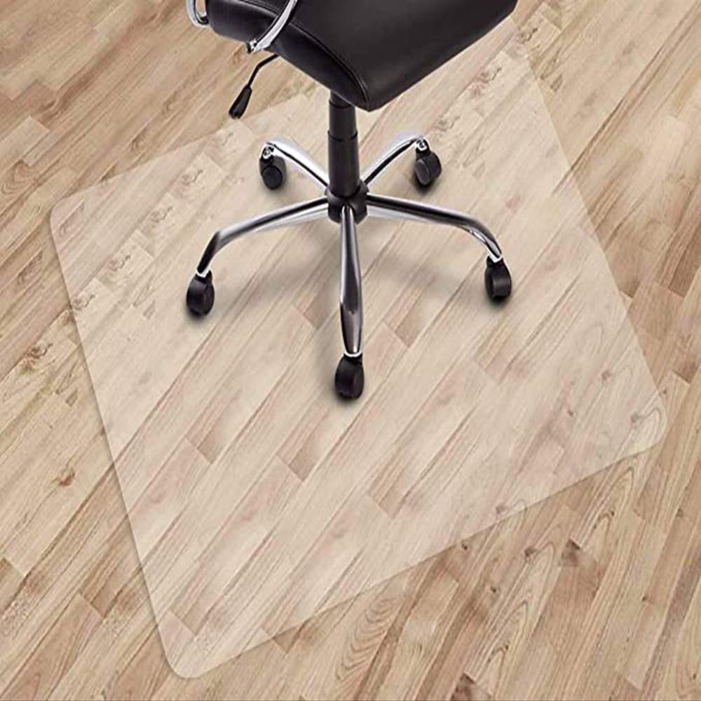 Eco-Friendly Non-Slip Office Chair Mat, Clear Floor Protector, 60 x 60 cm