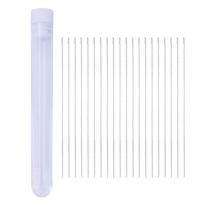 Beading Needles with Storage Bottle, 20 Pieces