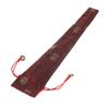 Chinese Spanish Hand Pocket Fan Holder Silk Folding Fan Pouch Wine Red, 38cm view 1