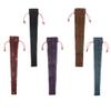 Chinese Spanish Hand Pocket Fan Holder Silk Folding Fan Pouch Wine Red, 38cm view 4