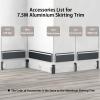 LED Baseboard 3-Pack, Aluminum, 50 mm x 2,500 mm, Starry Gray view 2