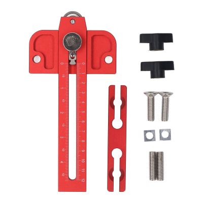 Table Saw Guide Roller, Dual Scale, Thin-Rail Guide, for 3/4 x 3/8 and 3/8 x 1/4-Inch T-Slots