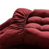 Chaise Lounge Cushion, Burgundy, 155 x 48 x 8 cm view 3
