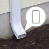 Downspout Guards, Flexible Rubber Pipe Protectors, 2-Pack view 4