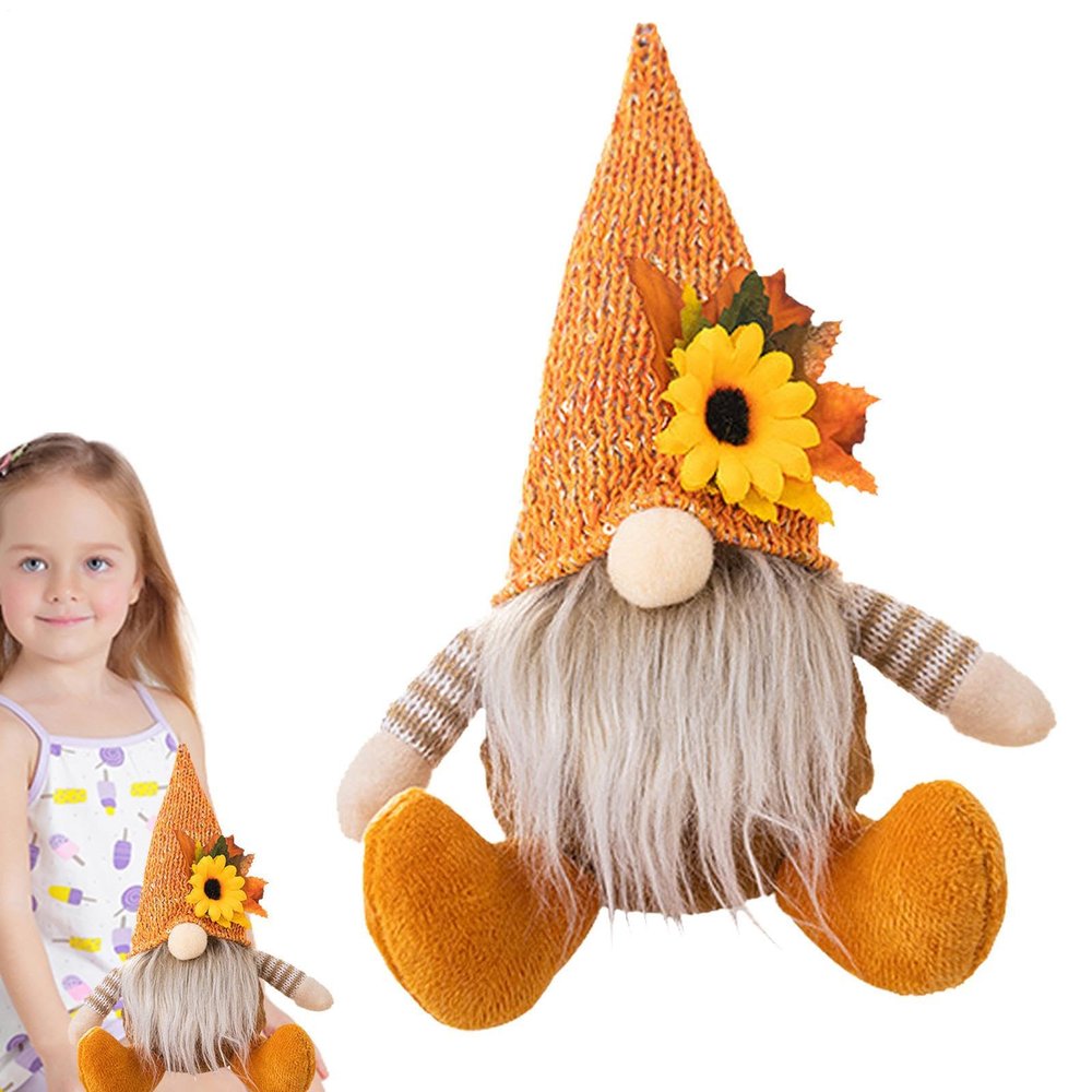 Generic Thanksgiving Gnome - Sunflower Face Doll