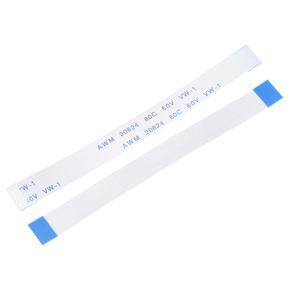 QUARKZMAN 14-Pin 0.5 mm Pitch 80 mm FPC FFC Flat Ribbon Cable, Type A, 10-Pack