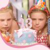 Birthday Number Candle 13 - Glittering Pink view 4