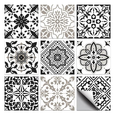 CHGCRAFT 36-Piece Moroccan Style Tile Stickers