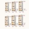 Mobile Kitchen Cabinet, S-Shaped Shelf with 4 Casters, Microwave Stand with Door, 60 x 38 x 64.6 cm view 2