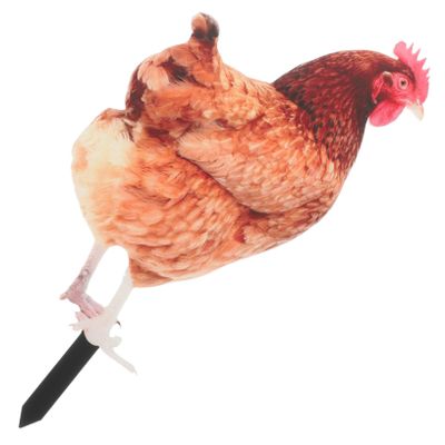 HEMOTON Acrylic Chicken Garden Stake, Realistic Chicken Garden Decor