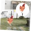 HEMOTON Acrylic Chicken Garden Stake, Realistic Chicken Garden Decor view 3