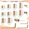 Threaded Bolt Connector and Hex Nut Kit for Wood Furniture view 2