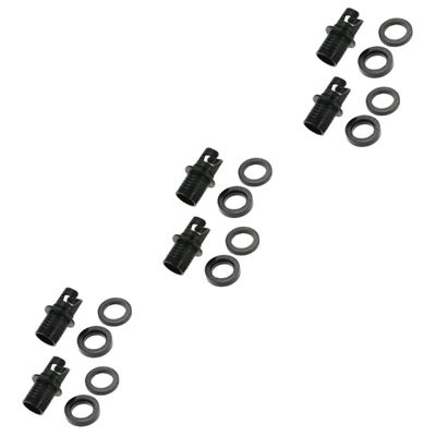 Abaodam 3 Sets of Air Valve Adapters for Air Pumps, Inflator Adapters for Kayaks, Boats, and Wading Pools, Durable Replacement Set