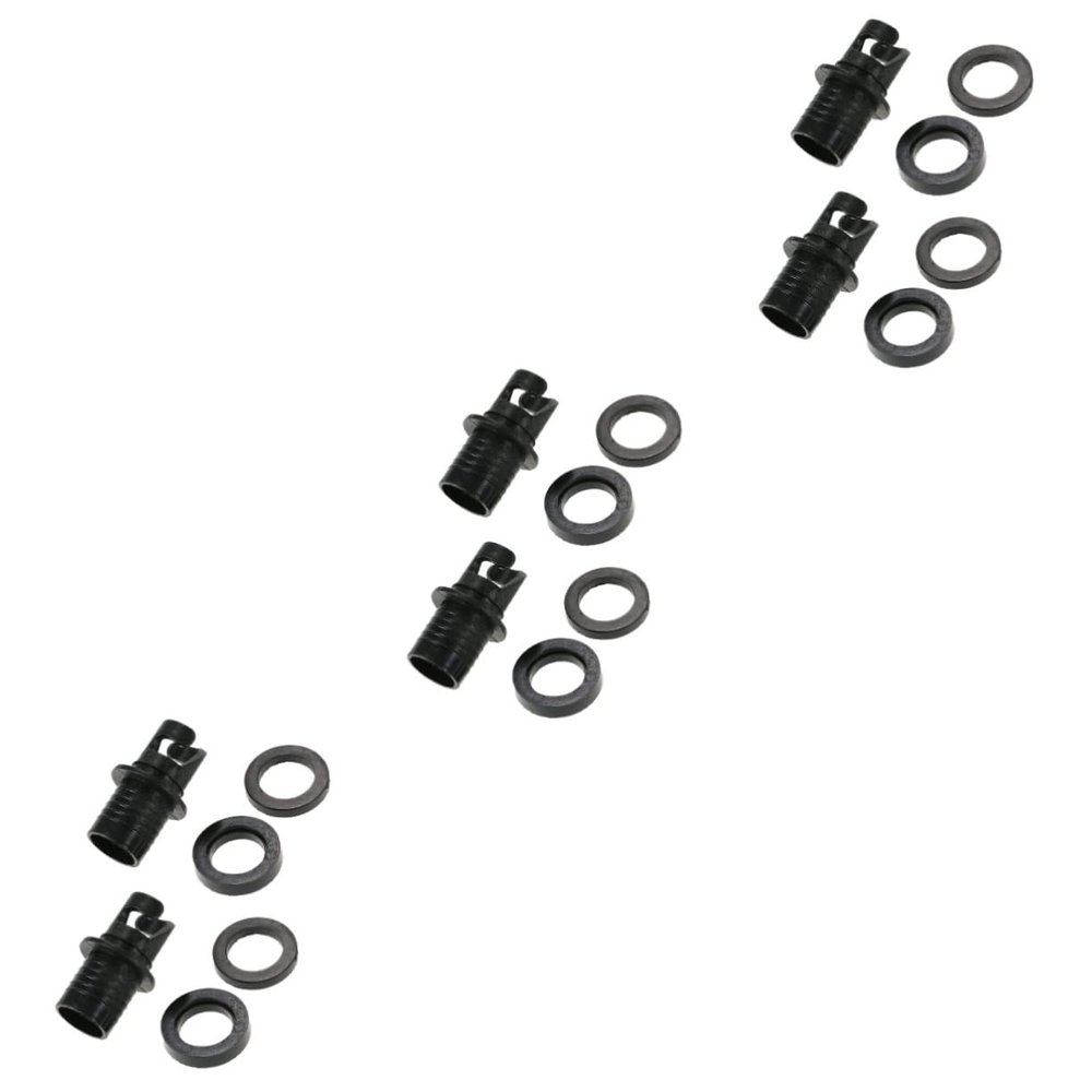 Abaodam 3 Sets of Air Valve Adapters for Air Pumps, Inflator Adapters for Kayaks, Boats, and Wading Pools, Durable Replacement Set