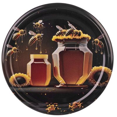 KADAX Twist-Off Jar Lids 82mm for Honey