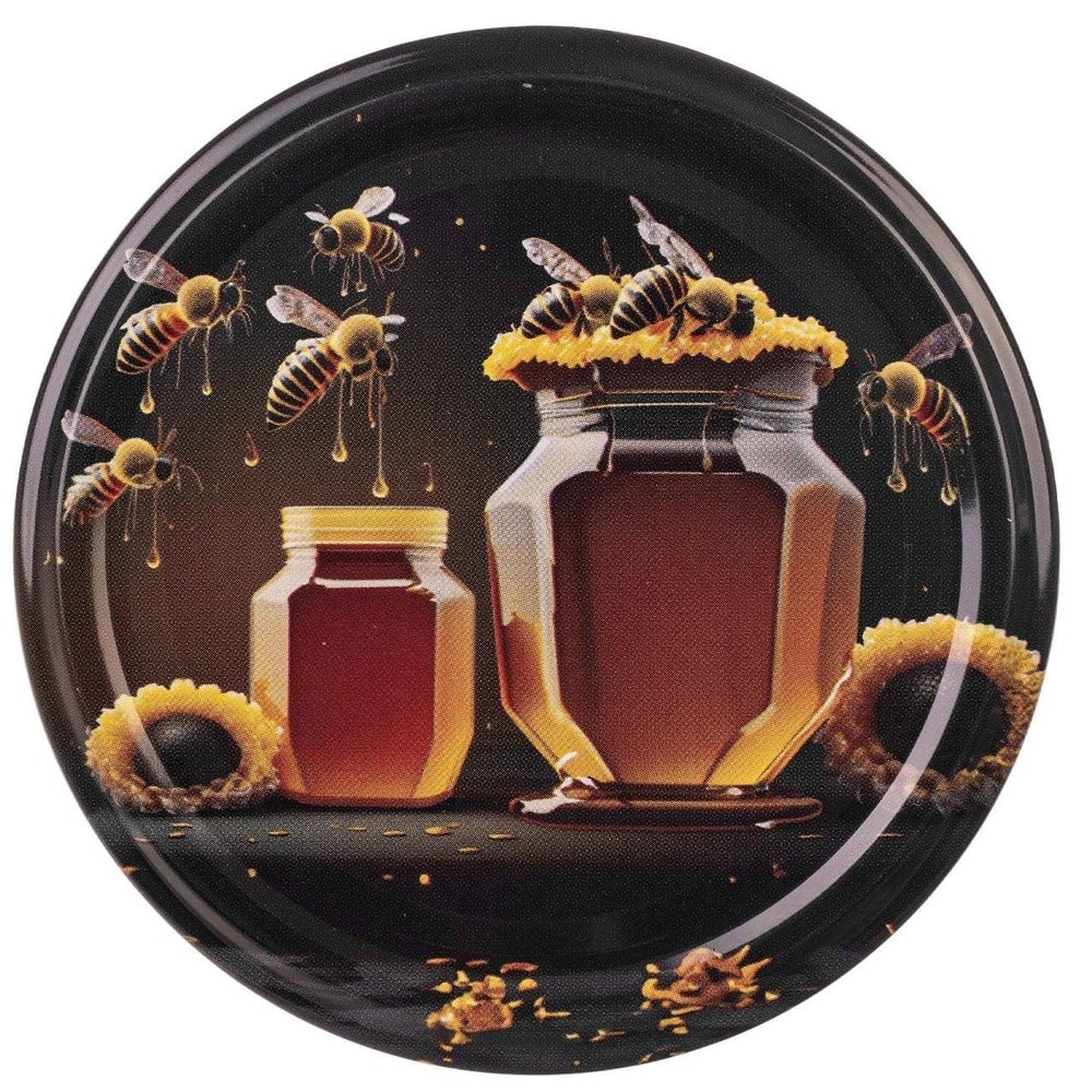 KADAX Twist-Off Jar Lids 82mm for Honey