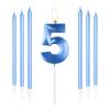 mciskin Royal Blue Candle Set for 5th Birthday view 1