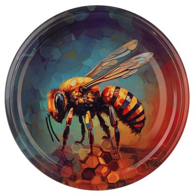 KADAX Twist-Off Lids for Jars 82mm Honeybee