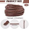 GORGECRAFT 5m Folded PU Leather Cord 5mm Saddle Brown view 2