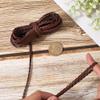 GORGECRAFT 5m Folded PU Leather Cord 5mm Saddle Brown view 3